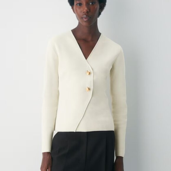 NWT Aritiza BABATON Nanette Cardigan Birch - Picture 1 of 8